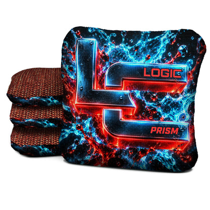 PR-NS-CHROME-SPLASH Logic Cornhole set of four