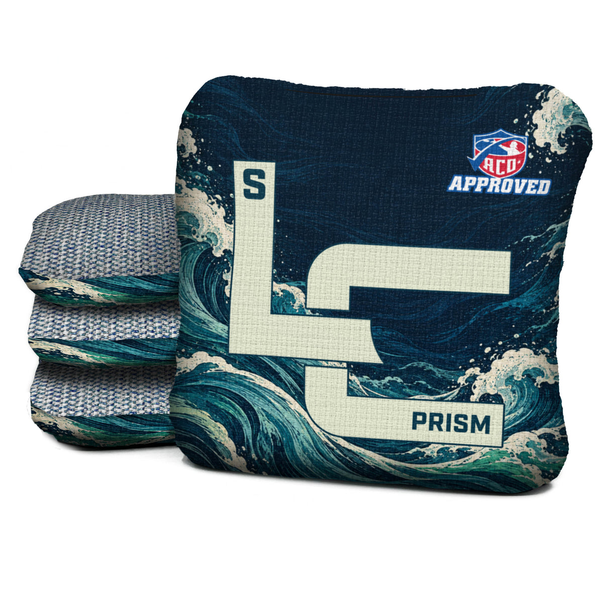 PR-S-ACO-DEEP-CURRENT Logic Cornhole set of four