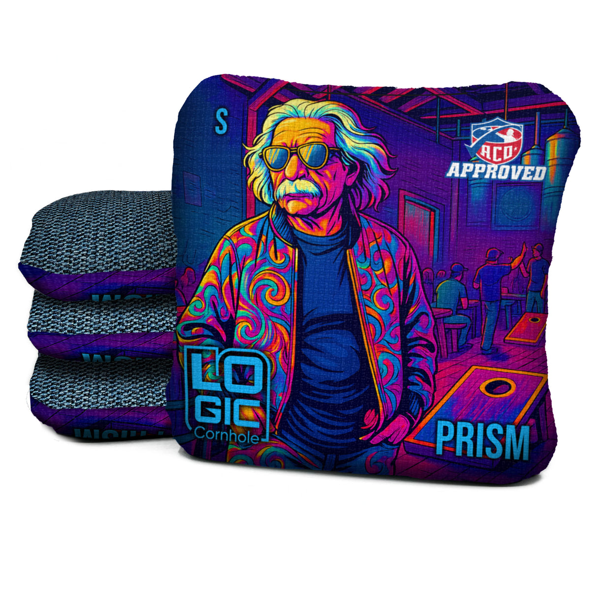 PR-S-ACO-EINSTEIN cornhole bag mockup