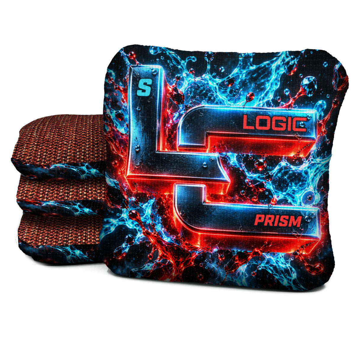 PR-S-NS-CHROME-SPLASH Logic Cornhole set of four