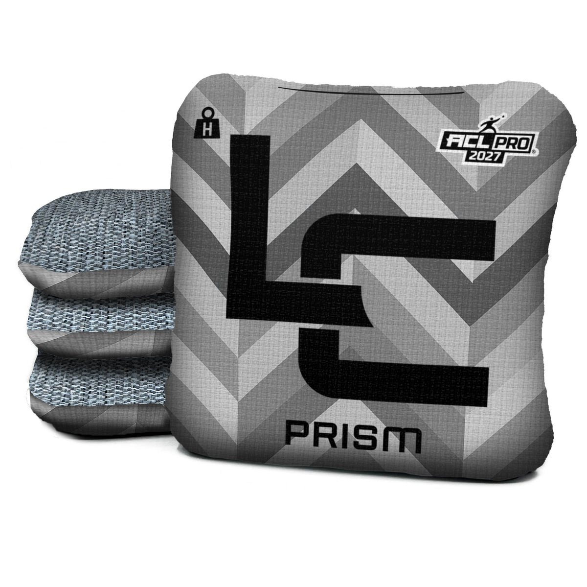 LC Greyweave 2027 – Prism Heavy – ACL PRO cornhole bag mockup