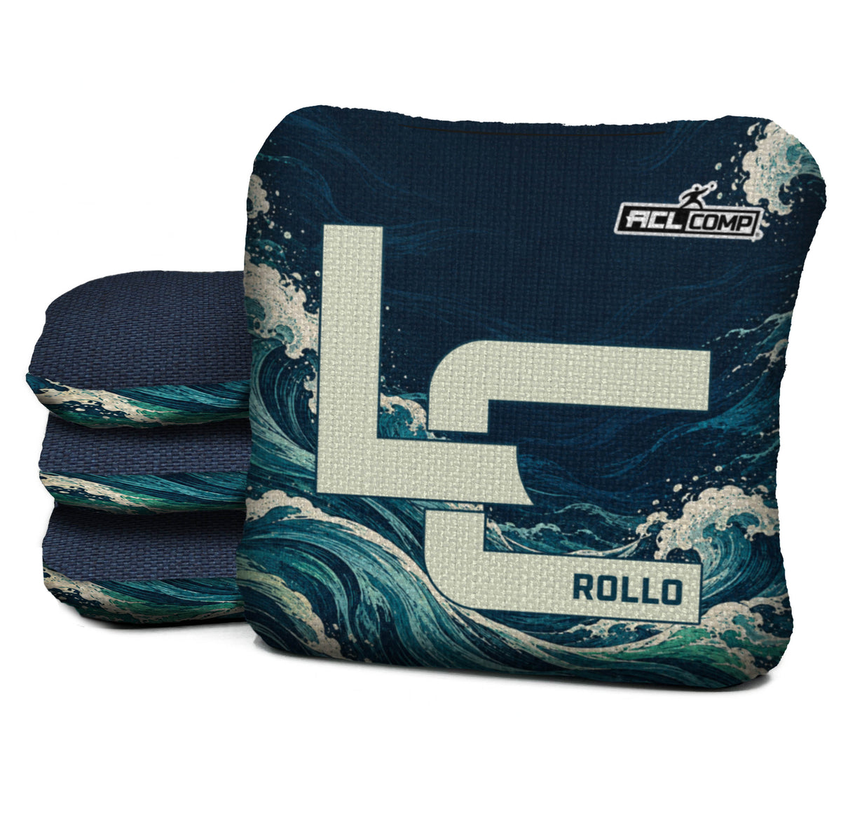 RL-ACL-DEEP-CURRENT Logic Cornhole set of four