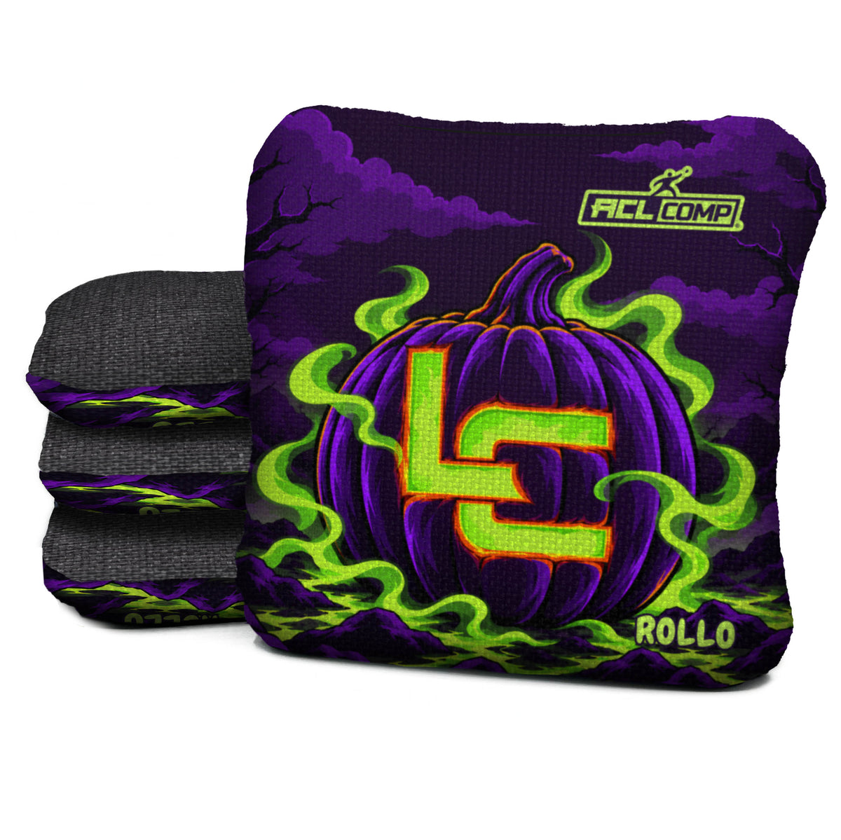 Neon Carved LC cornhole bags — Rollo - 4/7 - ACL COMP