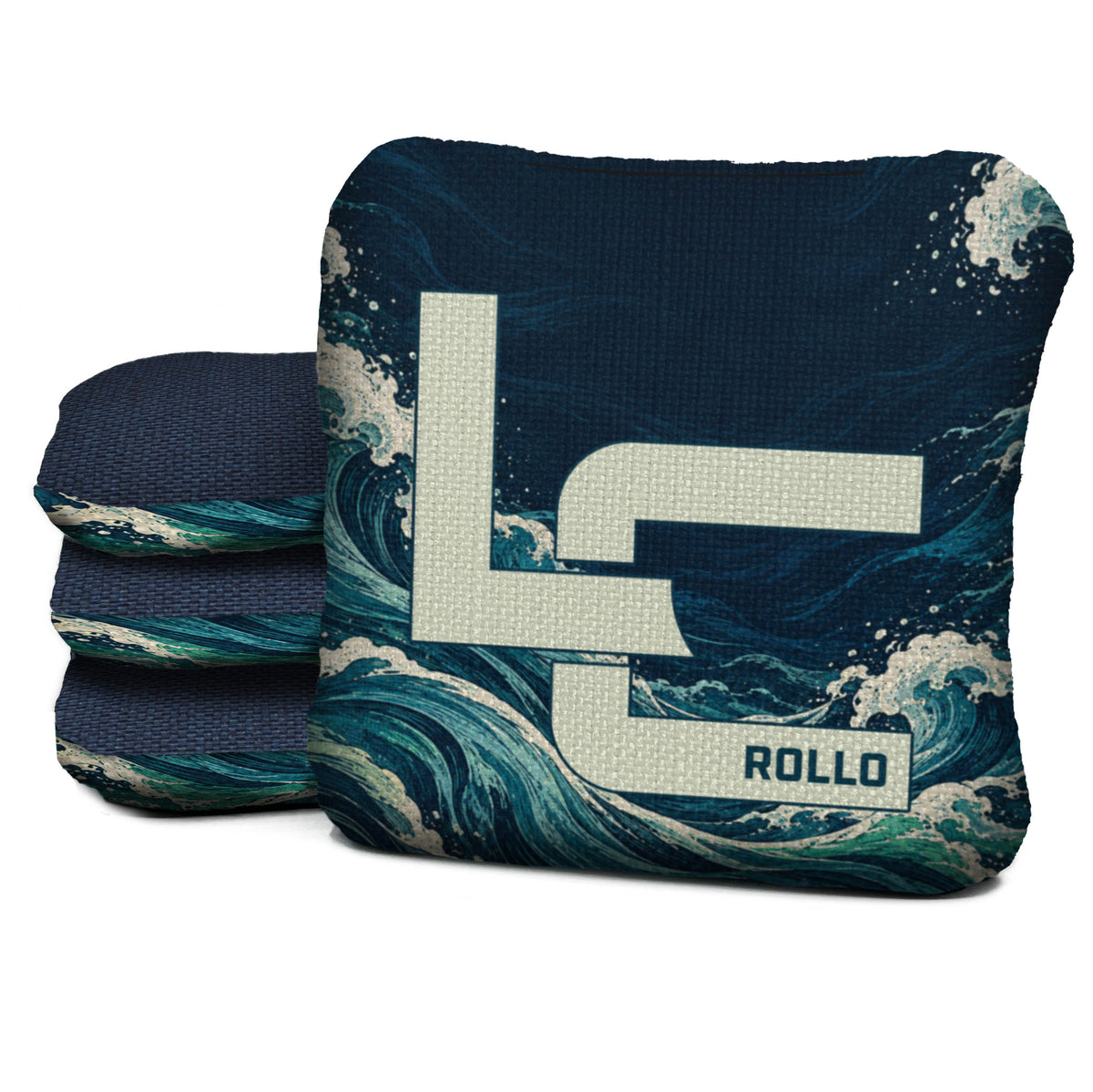 RL-NS-DEEP-CURRENT Logic Cornhole set of four