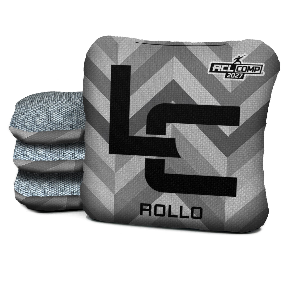 LC Greyweave 2027 – Rollo – ACL COMP cornhole bag mockup