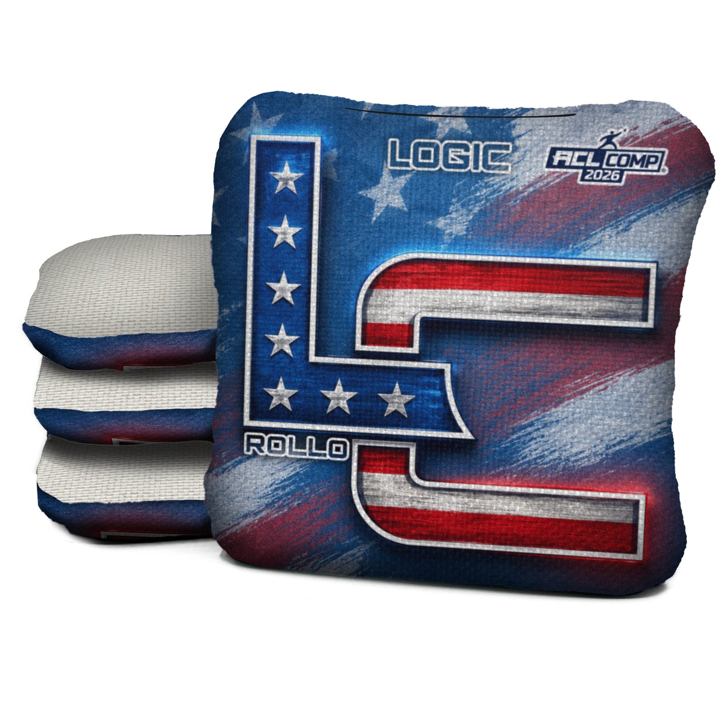 FLAG STREAK LC - ACL PRO / ACL COMP Bags - Multiple Series - Logic Cornhole