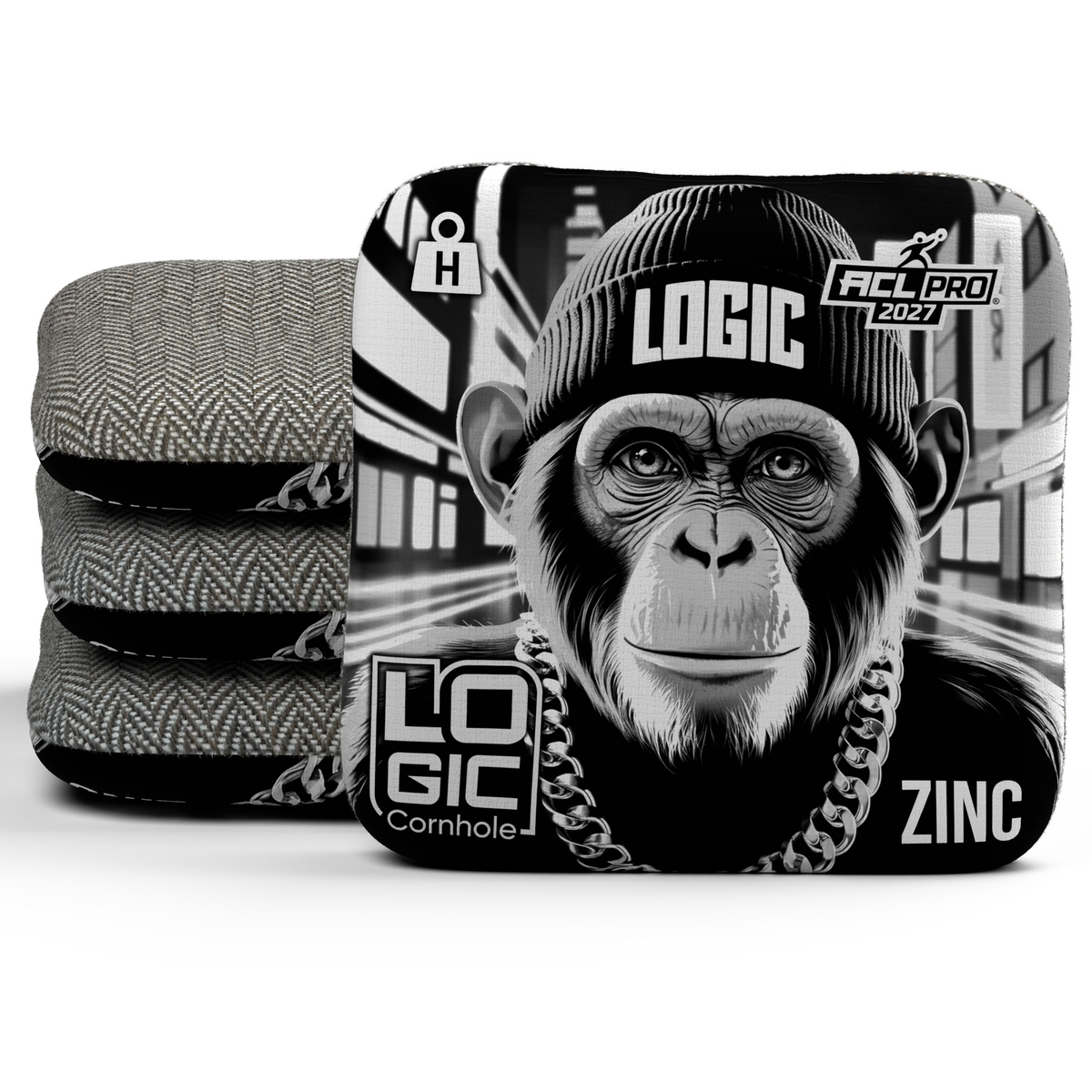 Street Chimp Noir — Zinc H — Greystone carpet — ACL PRO 2027 — 3D signature stack