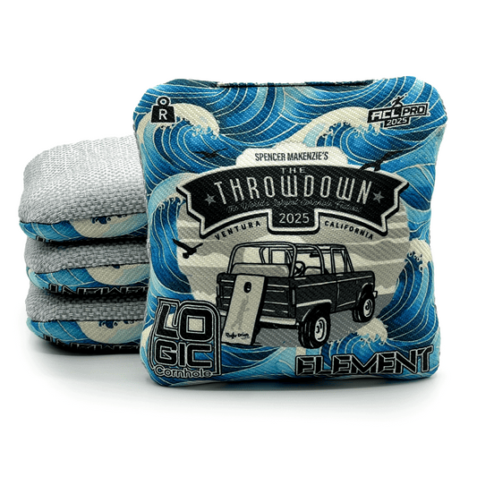 Blue Wave - ELEMENT - 5/7 Speeds - ACL PRO - Official 2025 Throw Down Cornhole Festival Bags