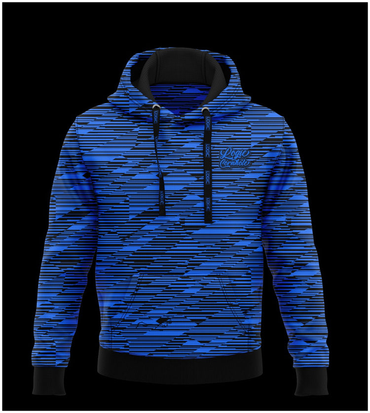 Logic Digi Drip Pullover Hoodie - Blue - Ready to Ship