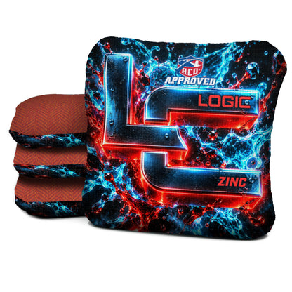 ZC-ACO-CHROME-SPLASH Logic Cornhole set of four