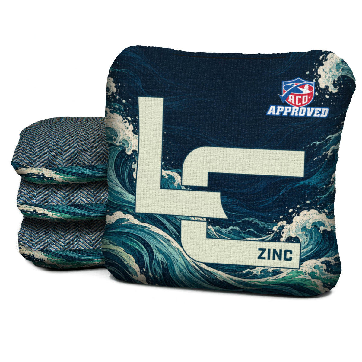ZC-ACO-DEEP-CURRENT Logic Cornhole set of four