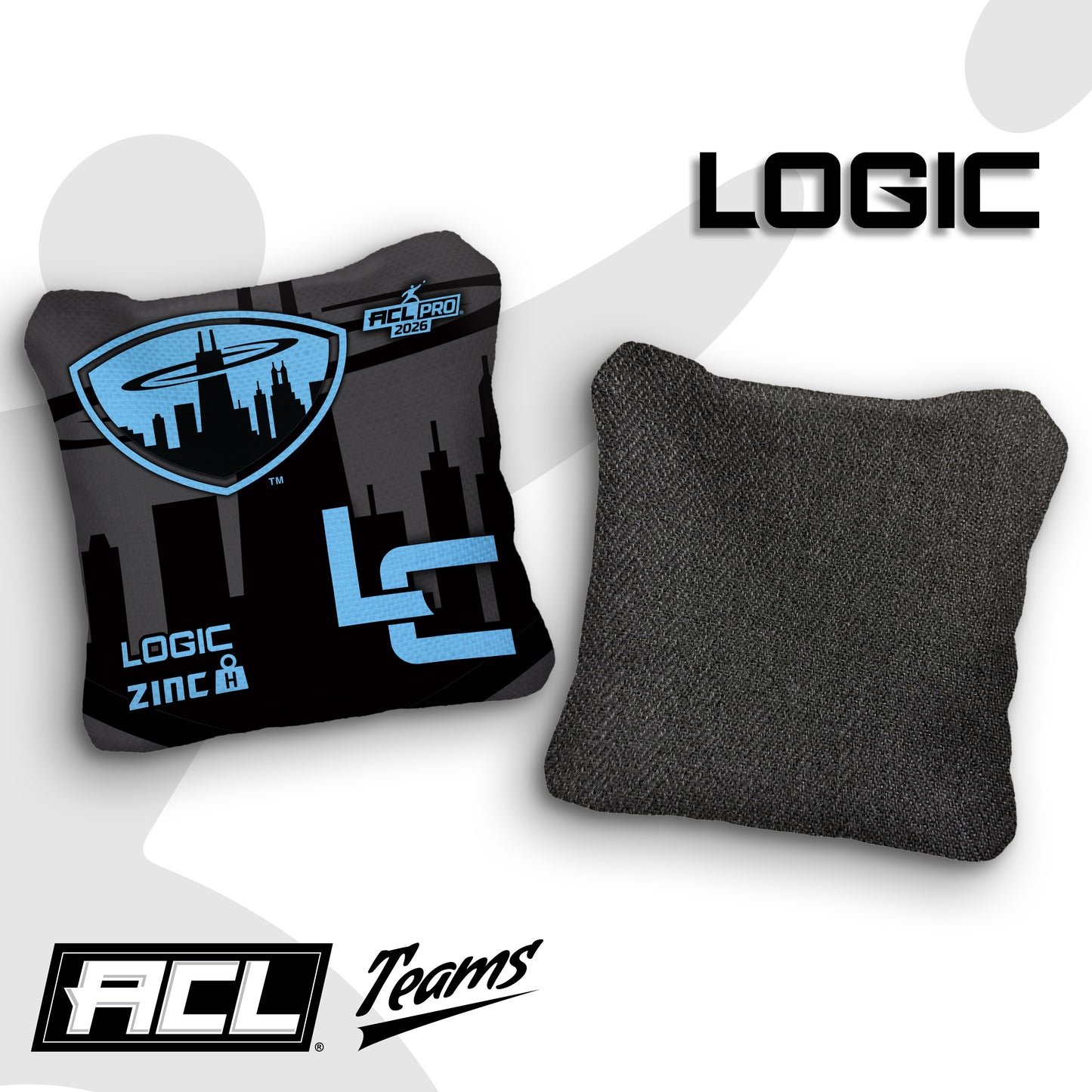 2026 Chicagoland Spinners -Dark Broadcast - Logic Cornhole ACL PRO BAGS - MULTIPLE BAG SERIES - Set of 4 bags