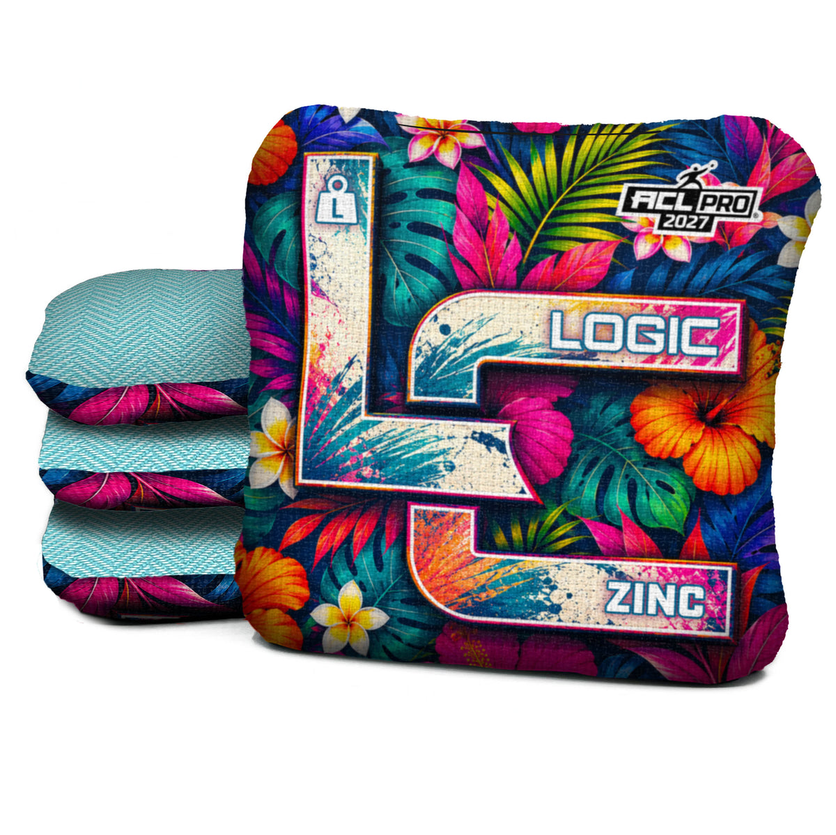 Oasis - Zinc L - ACL PRO 2027 - Aqua carpet - Logic Cornhole bags