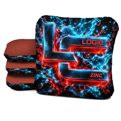 ZC-NS-CHROME-SPLASH Logic Cornhole set of four