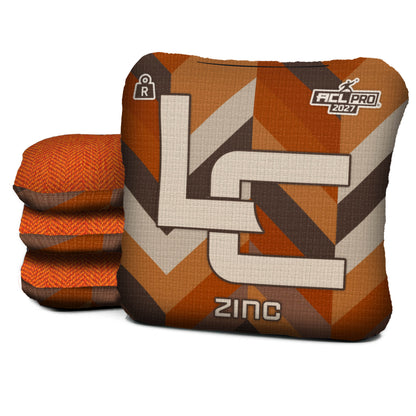 LC Fall Weave - Zinc R - ACL PRO 2027 - Orange carpet - Logic Cornhole bags