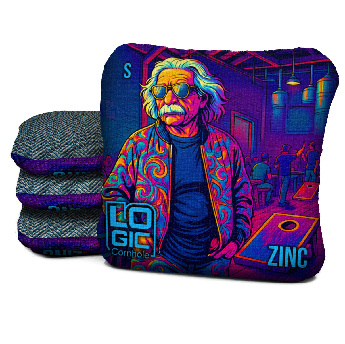 ZC-S-NS-EINSTEIN cornhole bag mockup