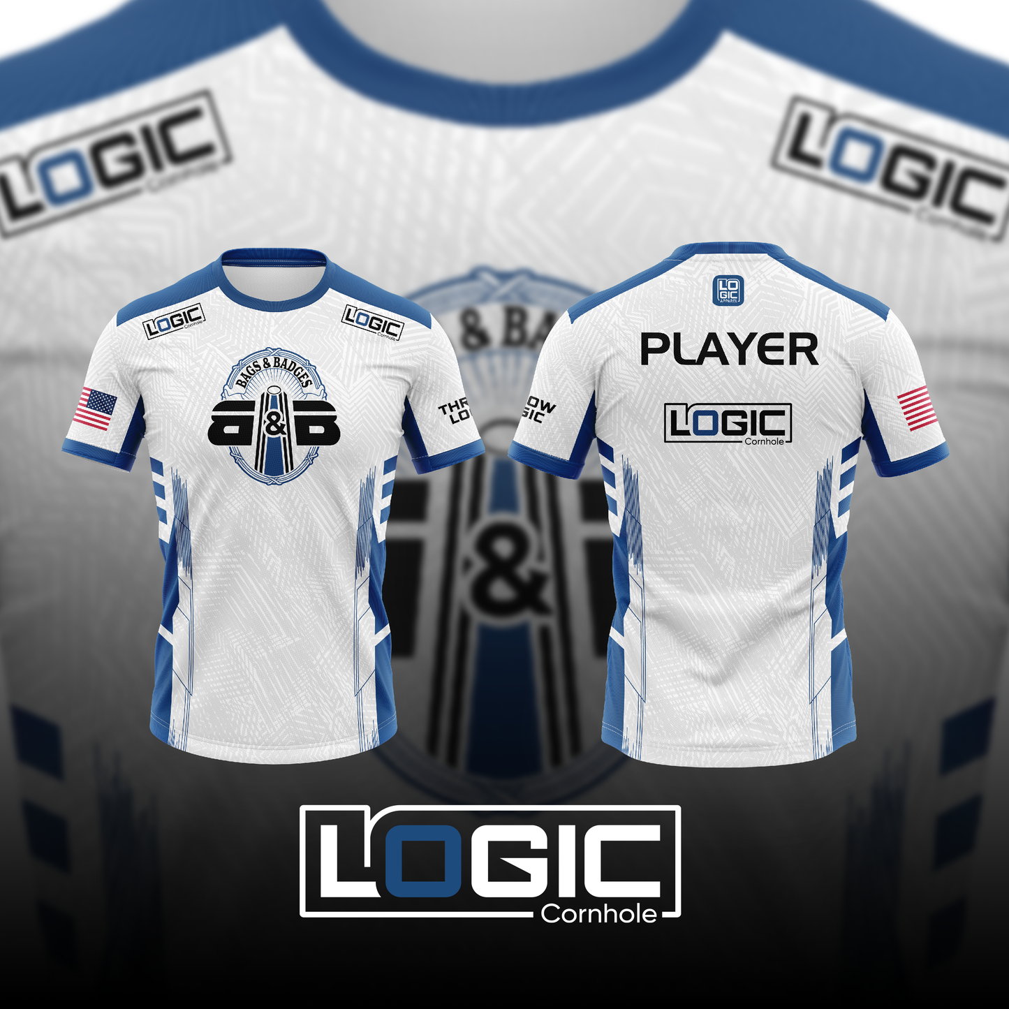 LOGIC X BAGS & BADGES Jersey Collaboration - Custom Name - (Allow 4-5 Weeks)