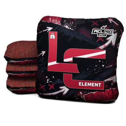 Atlanta football cornhole bags, Element - L 5/8 - ACL PRO, approved colorway with coordinating reverse
