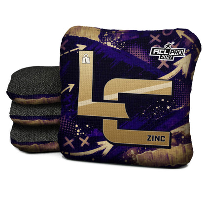Baltimore football cornhole bags, Zinc - L 4.5/9 - ACL PRO, Purple, Gold, Black