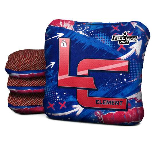 Buffalo football cornhole bags, Element - L 5/8 - ACL PRO, approved colorway with coordinating reverse