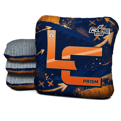 Chicago football cornhole bags, Prism - H 5/9 - ACL PRO, Navy, Orange