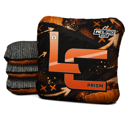 Cincinnati football cornhole bags, Prism - H 5/9 - ACL PRO, Black, Orange