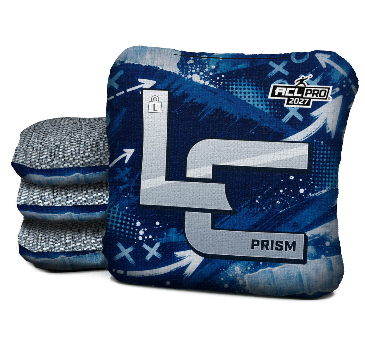 Dallas football cornhole bags, Prism - L 5/9 - ACL PRO, Navy, Silver