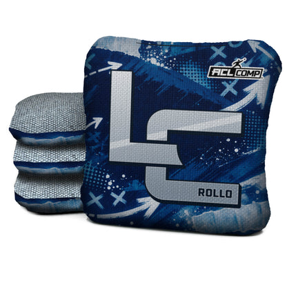 Dallas football cornhole bags, Rollo 4/7 - ACL COMP, Navy, Silver