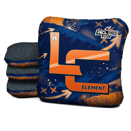 Denver football cornhole bags, Element - L 5/8 - ACL PRO, Navy, Orange