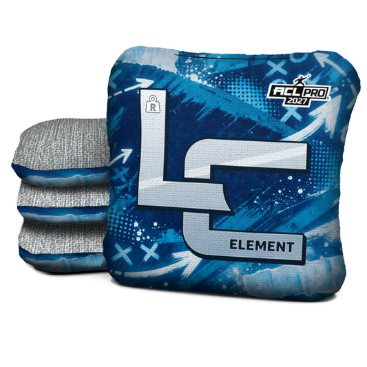 Detroit football cornhole bags, Element - R 5/8 - ACL PRO, Blue, Silver