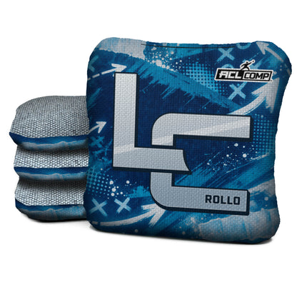 Detroit football cornhole bags, Rollo 4/7 - ACL COMP, Blue, Silver