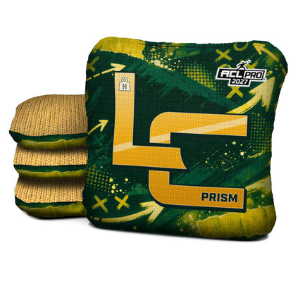 Green Bay football cornhole bags, Prism - H 5/9 - ACL PRO, Dark green, Gold