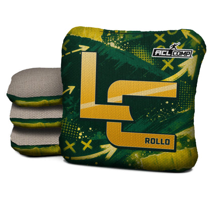 Green Bay football cornhole bags, Rollo 4/7 - ACL COMP, Dark green, Gold