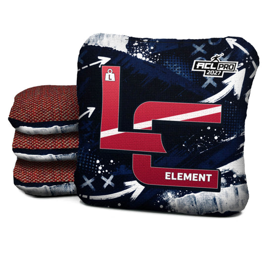 Houston football cornhole bags, Element - L 5/8 - ACL PRO, approved colorway with coordinating reverse