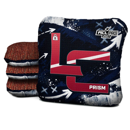 Houston football cornhole bags, Prism - R 5/9 - ACL PRO, approved colorway with coordinating reverse