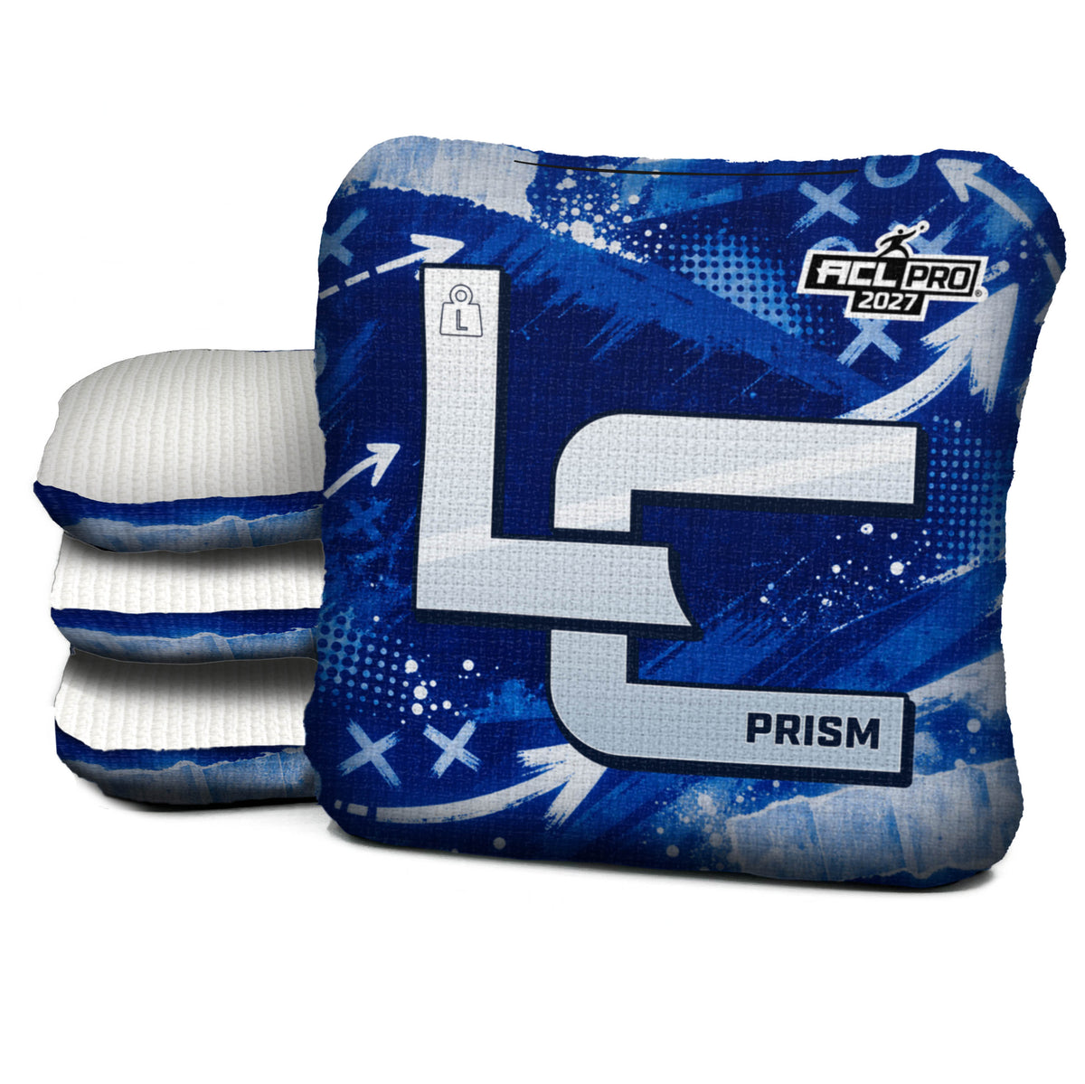 Indianapolis football cornhole bags, Prism - L 5/9 - ACL PRO, Royal blue, White