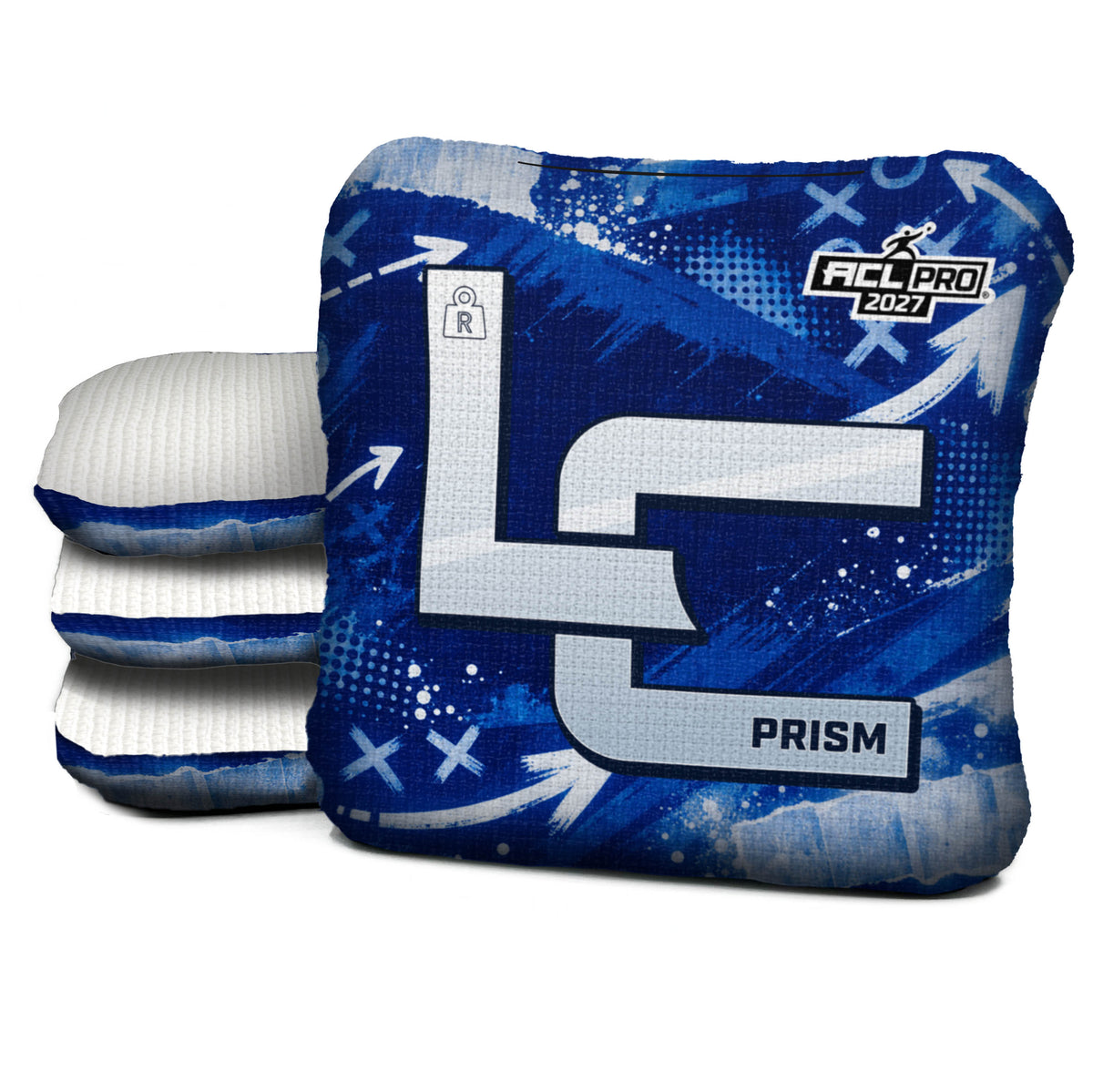Indianapolis football cornhole bags, Prism - R 5/9 - ACL PRO, Royal blue, White