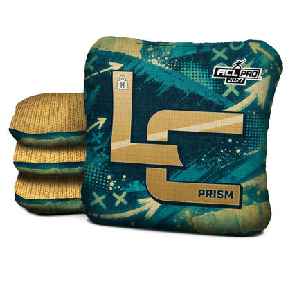 Jacksonville football cornhole bags, Prism - H 5/9 - ACL PRO, Teal, Gold, Black