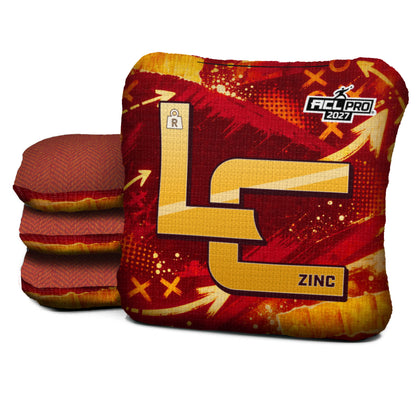 Kansas City football cornhole bags, Zinc - R 4.5/9 - ACL PRO, Red, Gold
