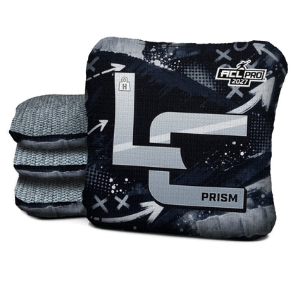Las Vegas football cornhole bags, Prism - H 5/9 - ACL PRO, Black, Silver
