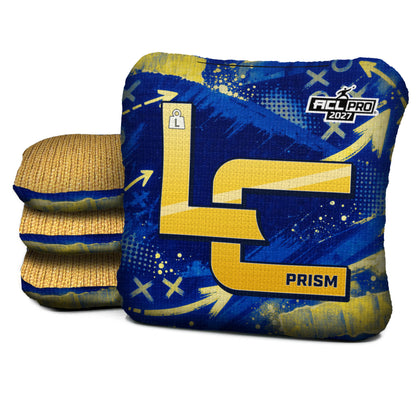Los Angeles - Royal football cornhole bags, Prism - L 5/9 - ACL PRO, Royal blue, Yellow