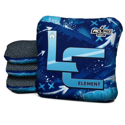 Nashville football cornhole bags, Element - L 5/8 - ACL PRO, Navy, Light blue, Cool white
