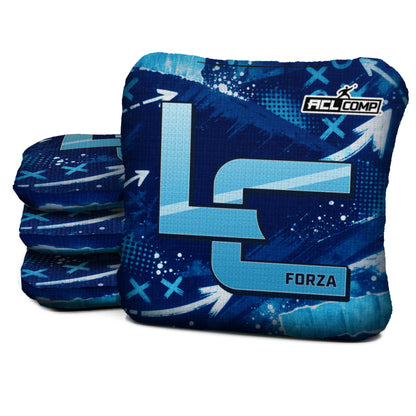 Nashville football cornhole bags, Forza - 6/9 - ACL COMP, Navy, Light blue, Cool white