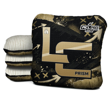 New Orleans football cornhole bags, Prism - L 5/9 - ACL PRO, Black, Gold