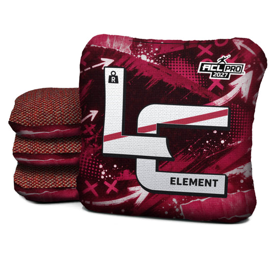 Arizona football cornhole bags, Element - R 5/8 - ACL PRO, approved colorway with coordinating reverse