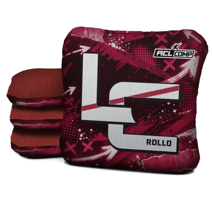 Arizona football cornhole bags, Rollo 4/7 - ACL COMP, approved colorway with coordinating reverse