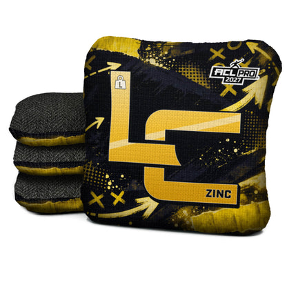 Pittsburgh football cornhole bags, Zinc - L 4.5/9 - ACL PRO, Black, Gold