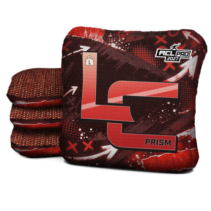 Tampa football cornhole bags, Prism - L 5/9 - ACL PRO, Pewter, Red, White