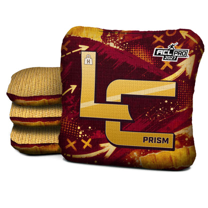 Washington football cornhole bags, Prism - H 5/9 - ACL PRO, Burgundy, Gold