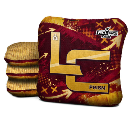 Washington football cornhole bags, Prism - R 5/9 - ACL PRO, Burgundy, Gold